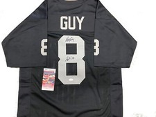 Ray Guy #8 Signed Oakland Raiders Jersey Inscribed 
