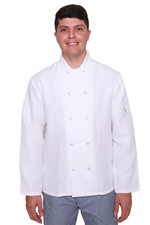 Oregano Chefs Jacket Top Shirt Cook Kitchen Baker Uniform Workwear Long Sleeve