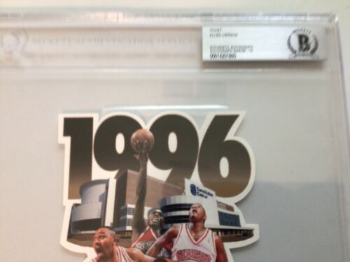 1996 firmado Allen Iverson NBA debut boleto completo becket auténtico automático 10 - Imagen 3 de 13