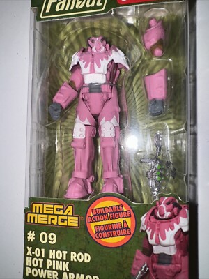 Fallout Series 2 Mega Merge X-01 Hot Rod Pink Target Power Armor