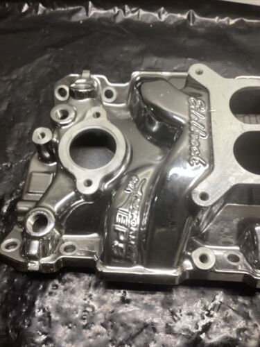 Edelbrock 2701-CP Performer EPS Intake Manifold for 1955-86 SBC W/ Chrome Plasma - Picture 4 of 8