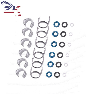 Fit For 06E998907G Audi A4 A5 A6 A8 Quattro Q5 Q7 6pcs Fuel Injectors Seals Kit