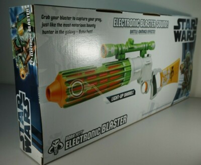 RARE STAR WARS BOBA FETT The Mandalorian Electronic Blaster Rifle