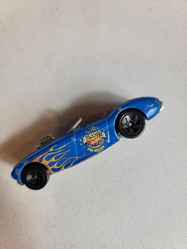 2000s Diecast Toy Car VTG Mattel Hot Wheels Austin Healey Blue - Image 2 of 4