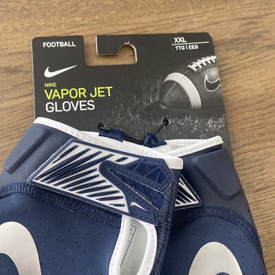 セール‼️NIKE VAPOR JET 3.0 GLOVE NAVY L NIKE VAPOR JET 3.0 ADULT RECEIVER FOOTBALL GLOVES, NWT