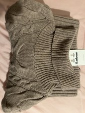 Image of is a Barbour Stowford Cable-Knit Crew Neck Sweater in a light brown.