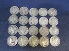 Mercury 90% Silver Dimes - Lot Of 20 Dates Mint Condition Vary a