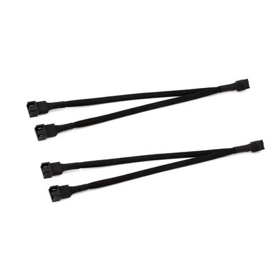 2pcs 26cm 2Way 4PinPW Fan Splitter Cable, 4PinPW Fan Cable, 1to2 Fans...