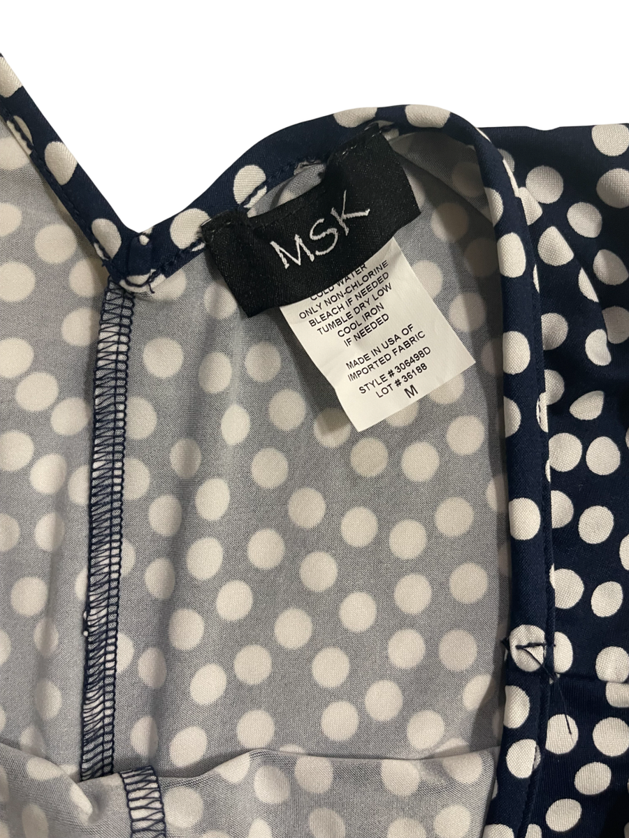 その他 L E S T Y MSK. Women's jumpsuit with blue and white polka dot designs. Size