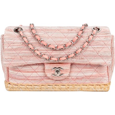 Chanel Quited Tweed  Espadrilles Single Flap Crossbody Bag   Tasche Schuhe