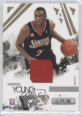 2009-10 Panini Rookies & Stars Materials 81/250 Thaddeus Young #75 2u3