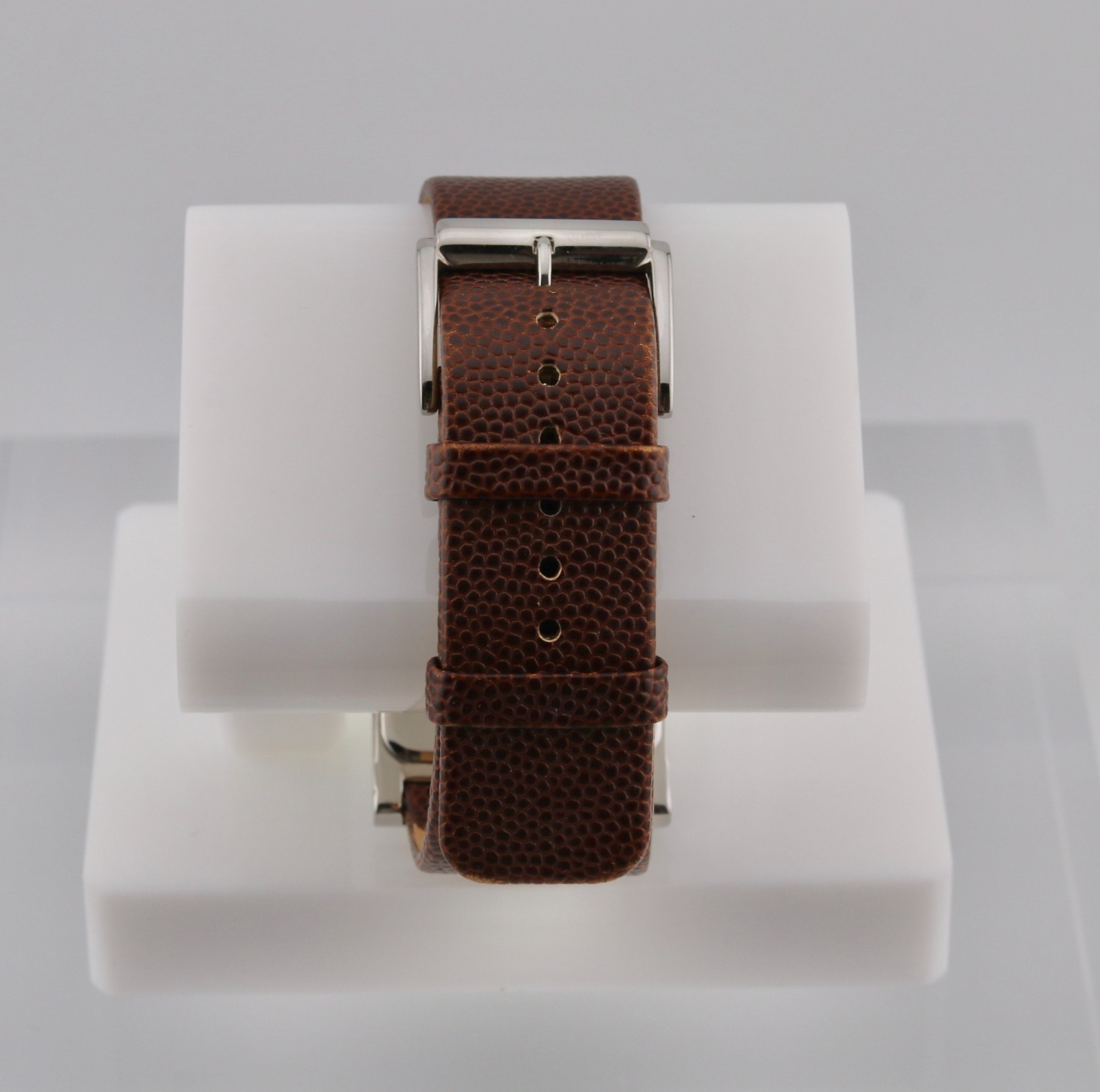 Kenneth Cole Rectangular Cream Dial Brown Leather… - image 3