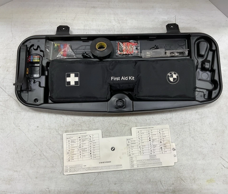 2008-2010 BMW 535i 528i 550i M5 First Aid Kit Tool Box Cover OEM - Image 2 of 4
