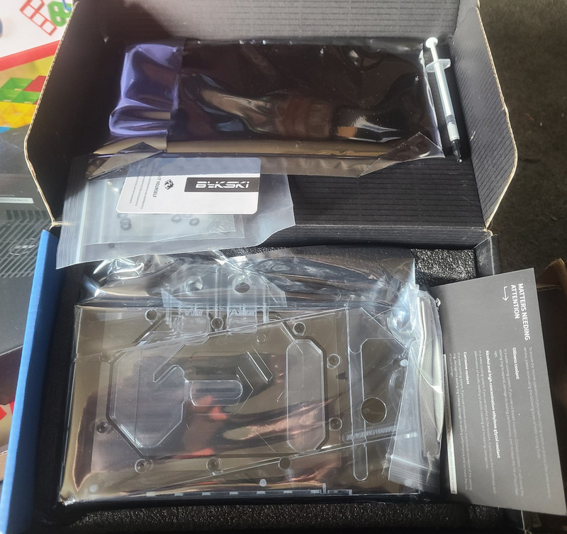 GPU Water block and Back plate for Asus TUF Rtx 3070ti 8gb gaming
