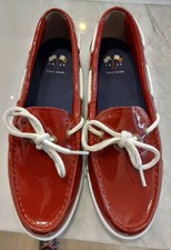 Cole Haan Women  s Slip On Loafers Nantucket RED Size 8B  MINT