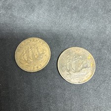 1959 & 1962 Half Penny Coins - King George VI - 813