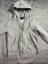 Polo Ralph Lauren Boys' Dark Sport Heather Fleece Zip Up Hoodie 4/4T