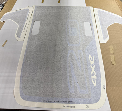 Genuine Mopar Hood Decal Sticker Color Black Part Number 68627860AB