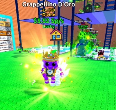 Level 150 5,52 Sp Grappellino D'Oro    Escape Tsunami For Brainrots Devine