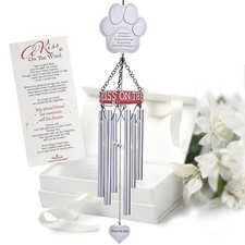 Pet Memorial Wind Chimes - 19" Rainbow Bridge Pet Memorial Gifts, Thoughtful ...