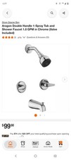 Glacier Bay Aragon Double Handle 1-Spray Tub and Shower Faucet 1.8 GPM in Chrome
