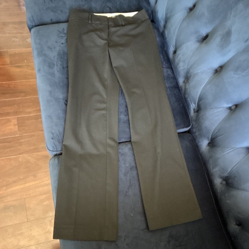 LOFT Women's Black Dress Pants Flat Front Solid Regular Size 0 - Used