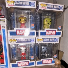 Funko Pop! Deluxe Marvel Hall of Armor Iron Man PX Previews Exclusive Set 
