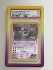2003 POKEMON BEST OF GAME PROMO WINNER #8 ROCKET'S MEWTWO REVERSE FOIL PSA 7 NM