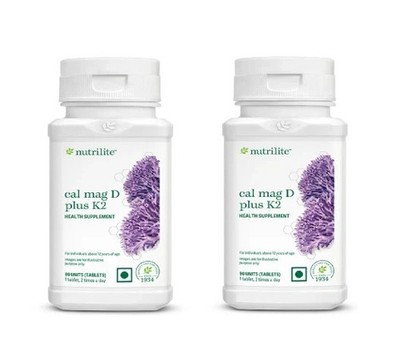 Cal Mag D Plus K2 Tablette (2er Pack) | Unterstützt Knochengesundheit, Immuni...