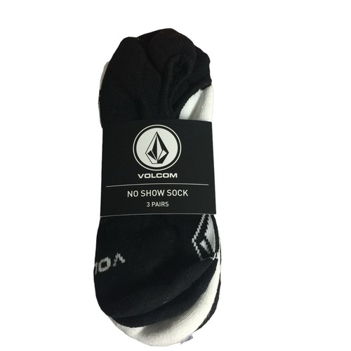 VOLCOM No Show Socks 3 Pairs Size 9-12