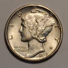 #7 Nicer Low Mintage 1939 D Mercury Dime