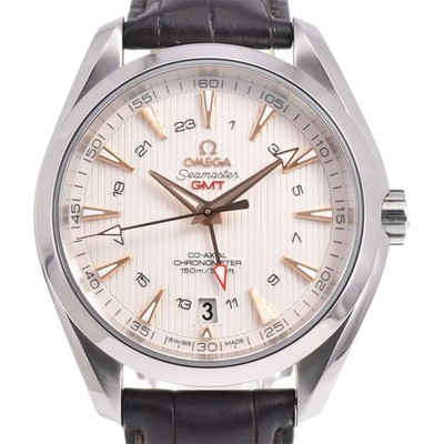 Omega Seamaster Aqua Terra Co-Axial GMT Automatic Men's Watch with Box