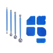 Multiple Edges Caulk Tool Kit for Accurate Sealant Removal and Application