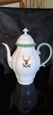 Augarten Wien Porzellan Kaffeekanne, Form 68 Opus, Michael Powolny (1871 -1954)