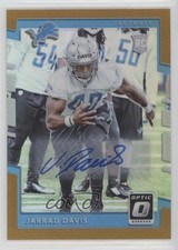 2017 Donruss Optic Rookies Bronze Auto Jarrad Davis #110 Auto 2t9