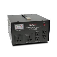 2000 Watt Voltage Regulator with Transformer Step Up/Down 110V/220V - IEC Det...