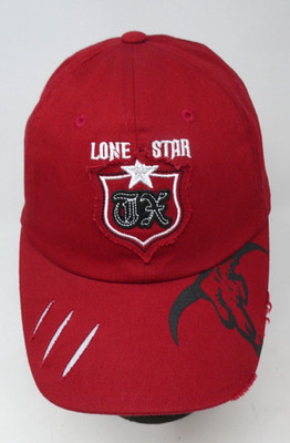Lone Star Beer Strapback Trucker Hat Cap Hat Texas TX Distressed Honky Tonk