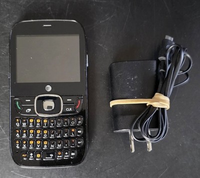 Vintage Pantech Slate C530 AT&T QWERTY Keyboard Bar Cell Phone   Black   Tested