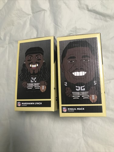 FIGURA COLECCIONABLE FOCO EEKEEZ - MARSHAWN LYNCH + KHALIL MACK RAIDERS NUEVA - Imagen 4 de 8