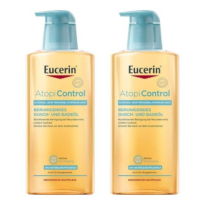 Eucerin AtopiControl Dusch- und Badeöl · 2x400 ml · PZN 08032283