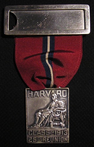 VTG 1938 HARVARD UNIVERSITY CLASS OF 1913 25TH REUNION MEDAL BADGE