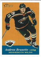 2001-02 Topps Heritage - Andrew Brunette #158 Minnesota Wild