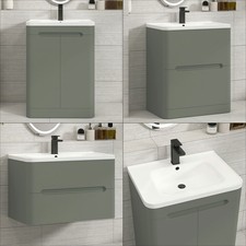 600/700/800 Modern Bathroom Vanity Cabinet Unit Basin Wall Hung Floor Standing
