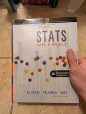 Like-New Stats: Data & Models 4e by De Veaux, Velleman, Bock