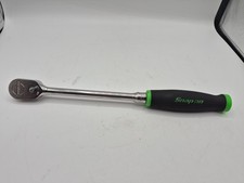 Snap On 3/8" Long Handle Ratchet Green Soft Grip FHL80 FREE SHIPPING