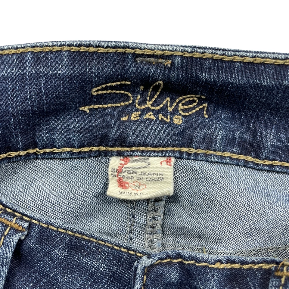 Серебряные джинсы 29 Suki Surplus джинсы с карманами из хлопковой смеси - Изображение 4 из 4