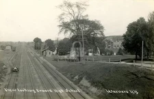 Warners New York NYCRR Railroad Train Station Depot RPPC Photo Postcard COPY