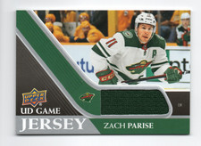 2020-21 Upper Deck Zach Parise UD Game Jersey Relic GJ-ZP