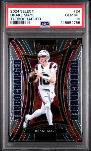 2024 PANINI SELECT TURBOCHARGED #24 DRAKE MAYE PSA 10