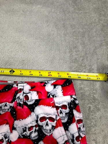 Hreski Golf Shorts Men's 36 Red Santa Christmas Skull Stretch Slash Pockets - 第 6/9 張圖片
